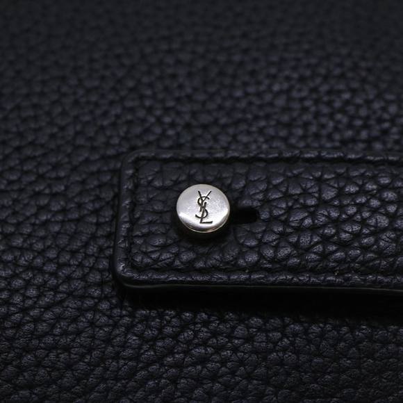 SAINT LAURENT Sac De Jour Wallet Leather Black Auth 43528 - Picture 8 of 16